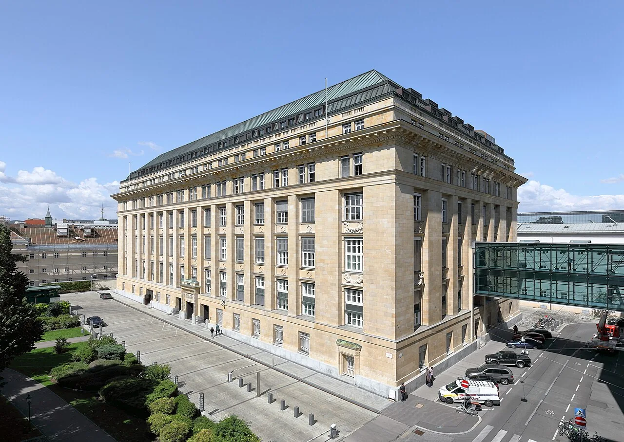 Photograph: The Oesterreichische Nationalbank in Vienna. OeBS, its banknote printing company, works in the same city.